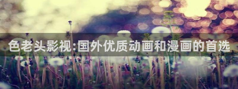 91超碰在线国产精品：色老头影视:国外优质动画和漫画的首选